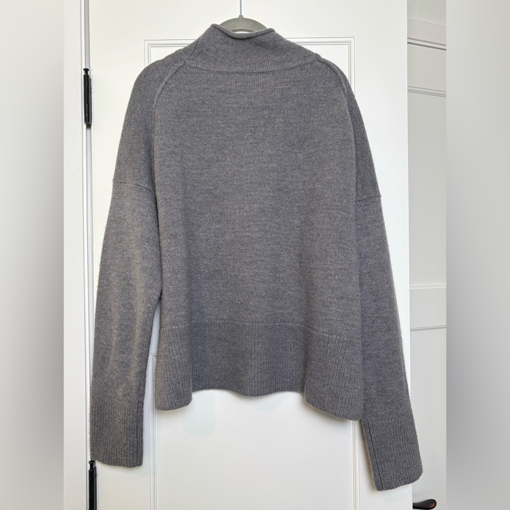 AllSaints Olsa Merino Wool Grey Sweater (Medium) - Picture 5 of 5